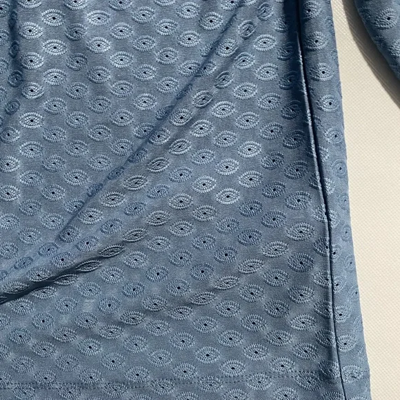 NEW Size M MICHAEL Michael Kors Shoulder Top Polyester Elastane Chambray $88 - Picture 3 of 10